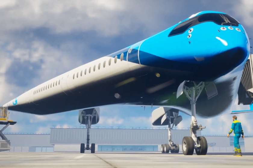 ავიაკომპანია KLM -ის ახალი თვითმფრინავის ფრთებში სამგზავრო ადგილები განთავსდება (ვიდეო)